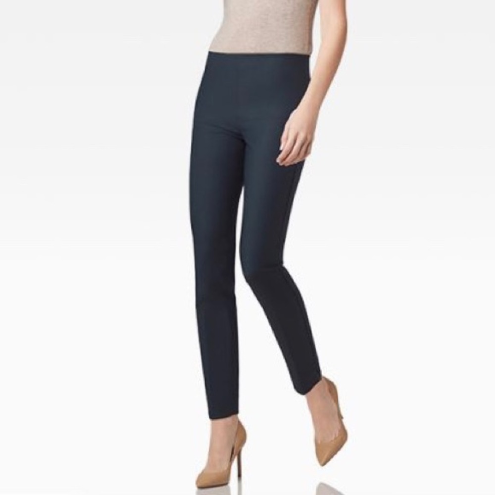 Crosby Womens Springfield Blue Slim Ankle Pants Pull On Stretchy size 4